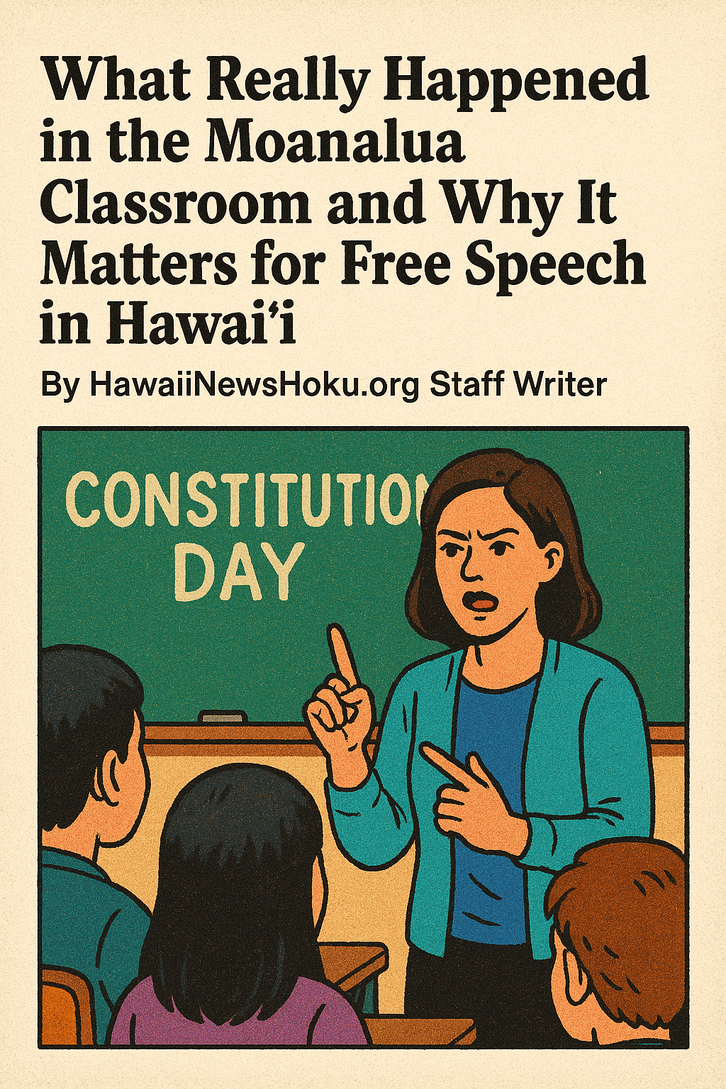What Really Happened in the Moanalua Classroom and Why It Matters for Free Speech in&nbsp;Hawaiʻi
